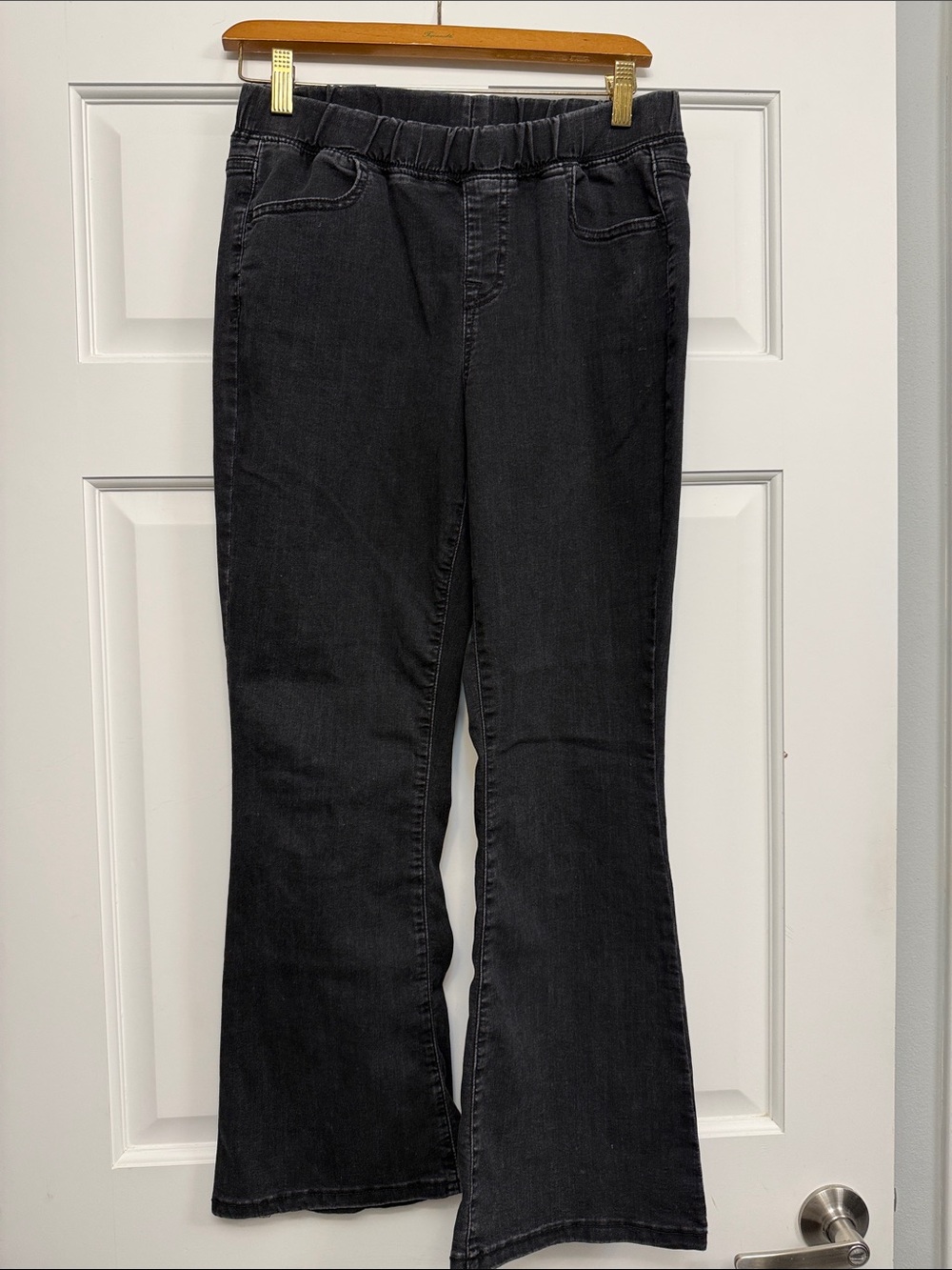 Cat & Jack Black Flare Jeans with Elastic Waist